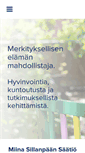 Mobile Screenshot of miinasillanpaa.fi